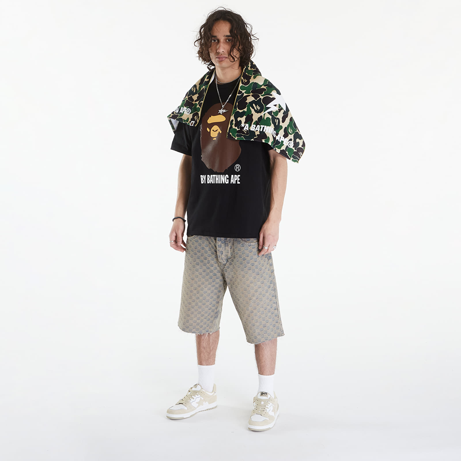 Törölközők A BATHING APE Abc Camo Sport Towel Green
