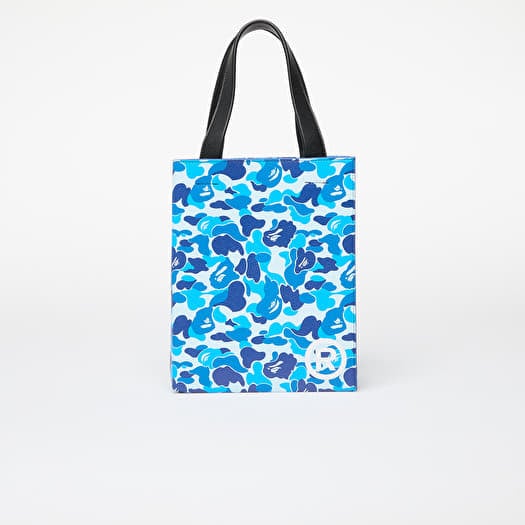 A BATHING APE Abc Camo Tote Bag Blue