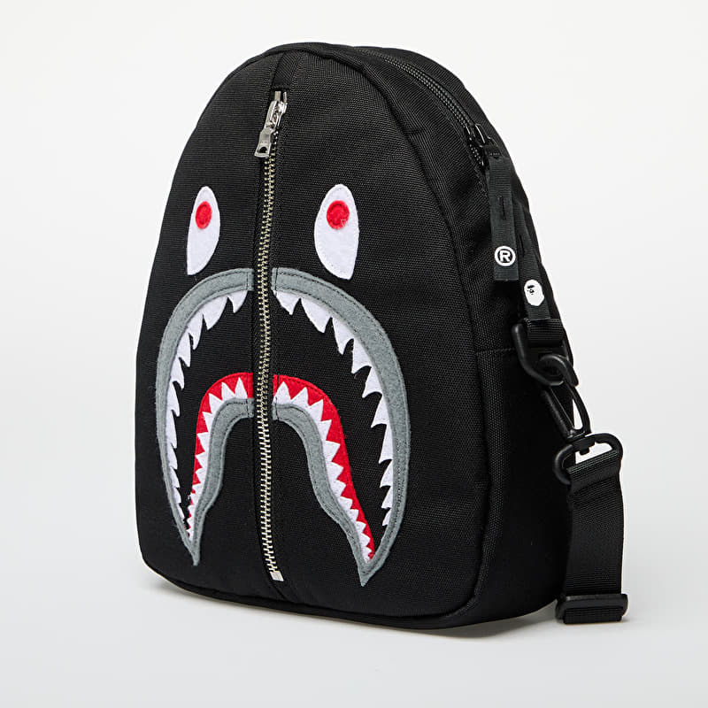 A BATHING APE Shark Shoulder Bag Black | Footshop