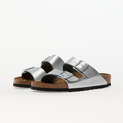 Women's shoes Birkenstock Arizona Birko-Flor Silver Footshop