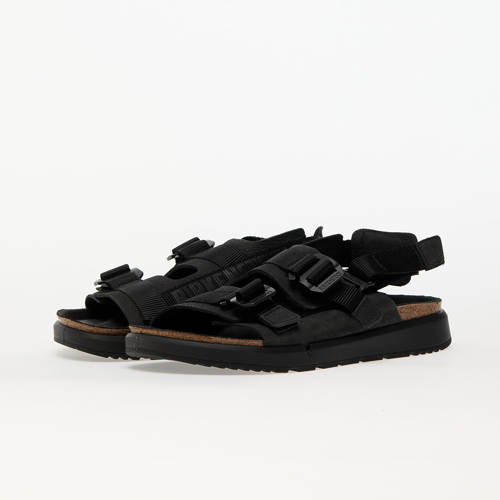 Férfi cipők Birkenstock Shinjuku Natural Leather/Textile Black