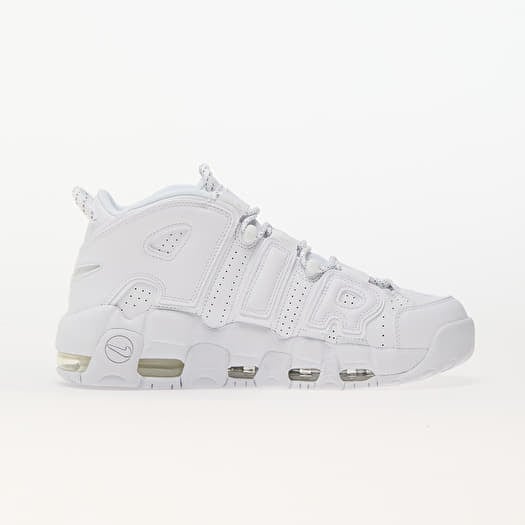 White uptempo nike top