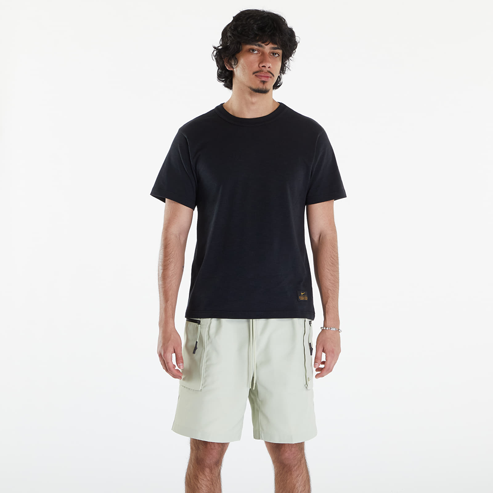 T-shirts Nike Life Men's Short-Sleeve Knit Top Black/ Black