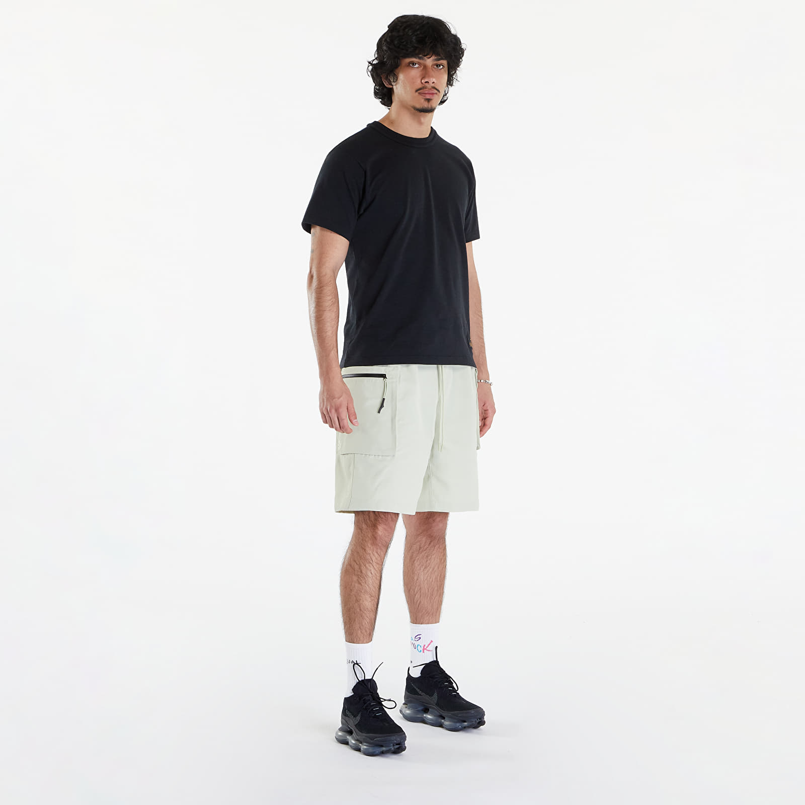 Šortky Nike Sportswear Tech Pack Men's Woven Utility Shorts Olive Aura/ Black/ Olive Aura