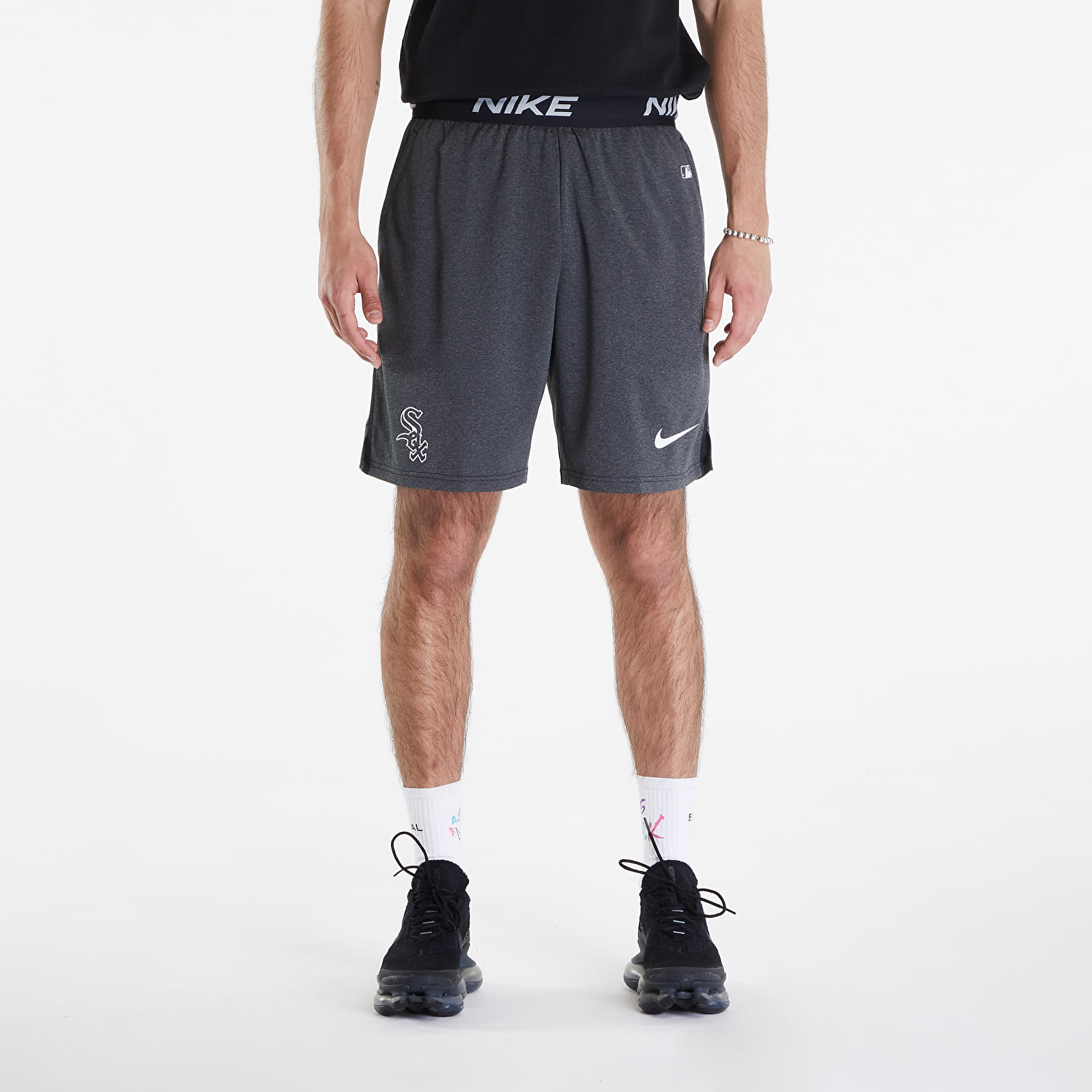 Šortky Nike Men's AC DF Short Knit Chicago White Sox Black/ Black