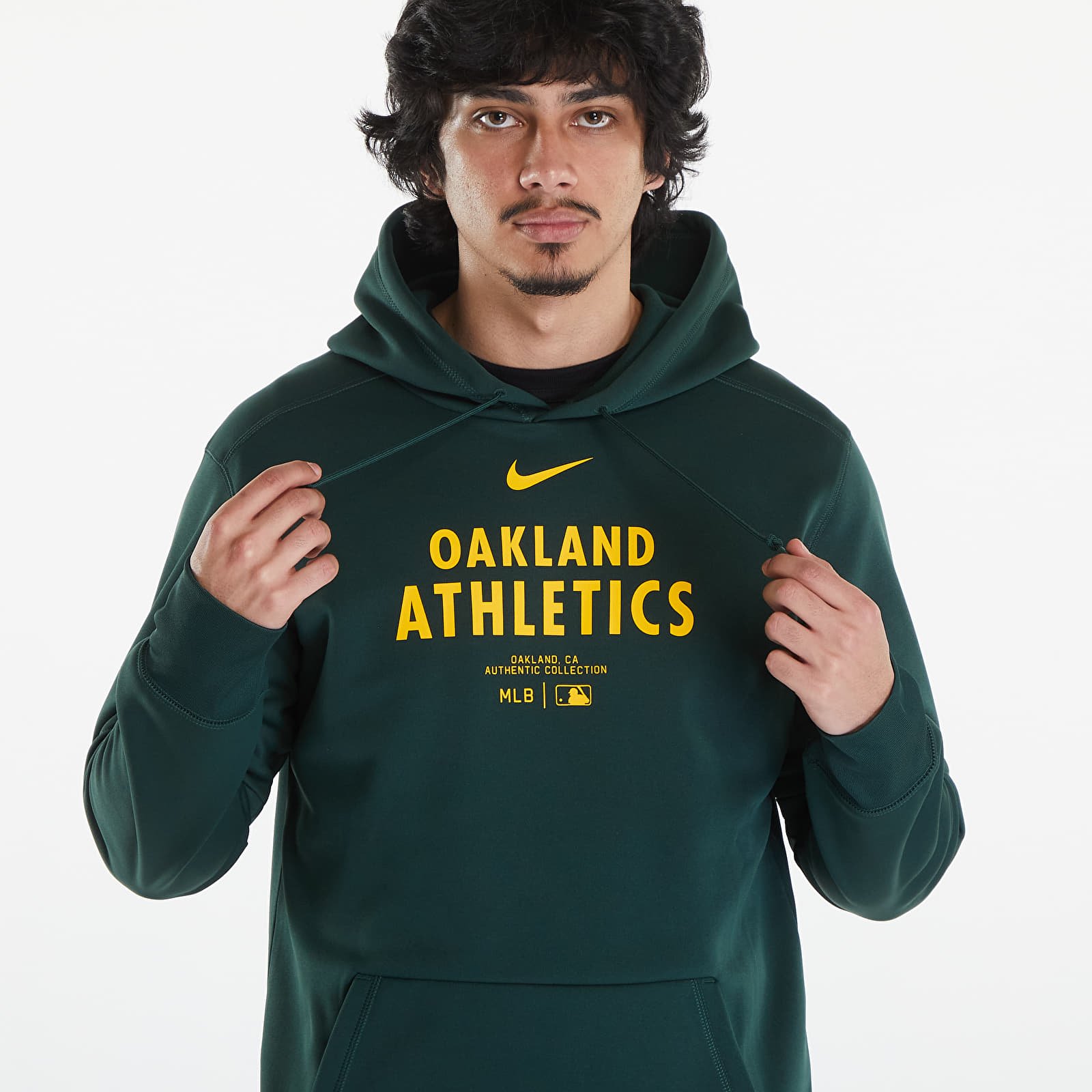 Hoodies and sweatshirts  Nike Men's AC TF Hoodie PO Oakland Athletics Pro Green/ Pro Green