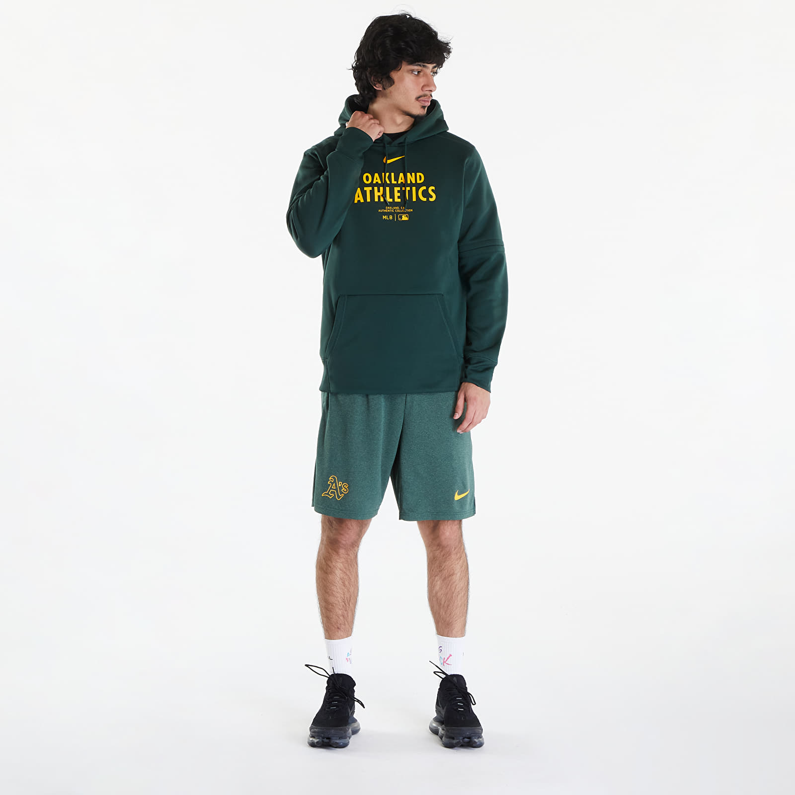 Hoodies and sweatshirts  Nike Men's AC TF Hoodie PO Oakland Athletics Pro Green/ Pro Green