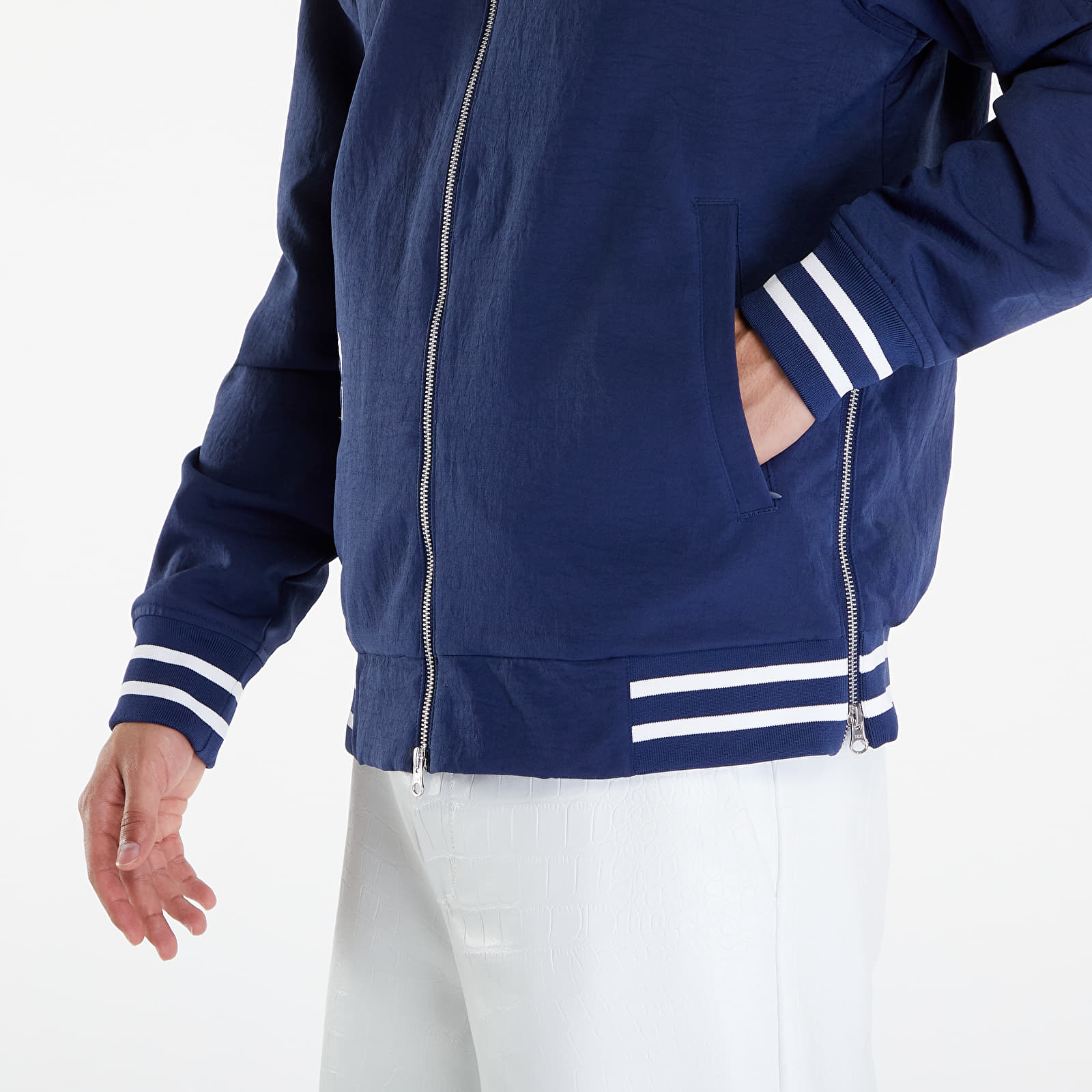 Bomber dzekik Nike Men's AC Bomber Jacket Boston Red Sox Midnight Navy/ Midnight Navy/ White
