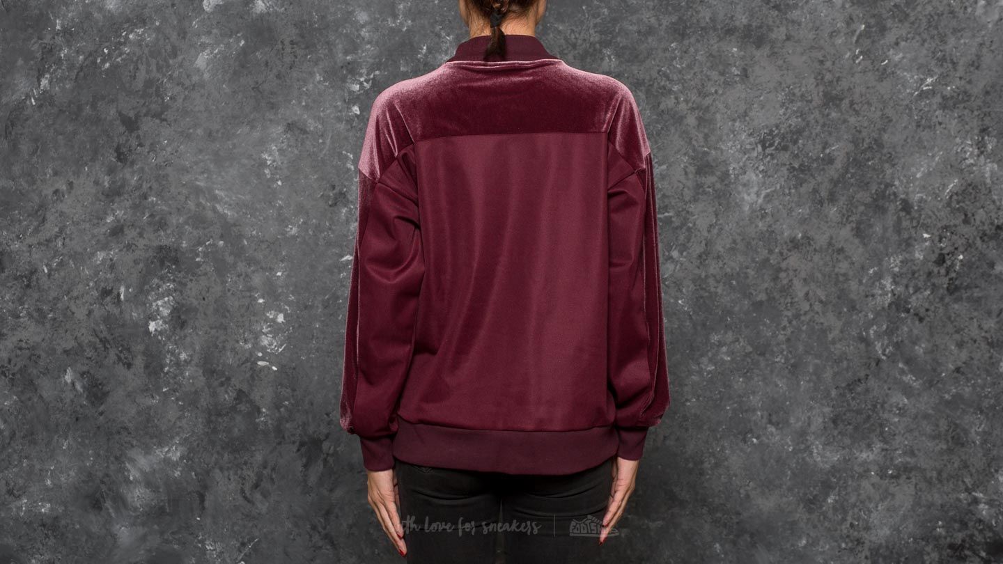 Hoodies en truien adidas Velvet Vibes Boyfriend Crew Maroon