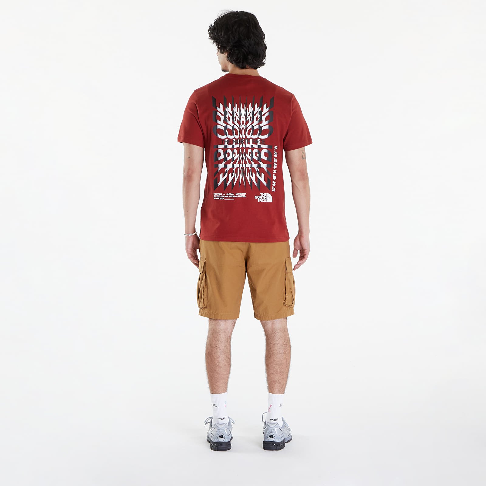 Koszulki The North Face Ss24 Coordinates Tee Iron Red