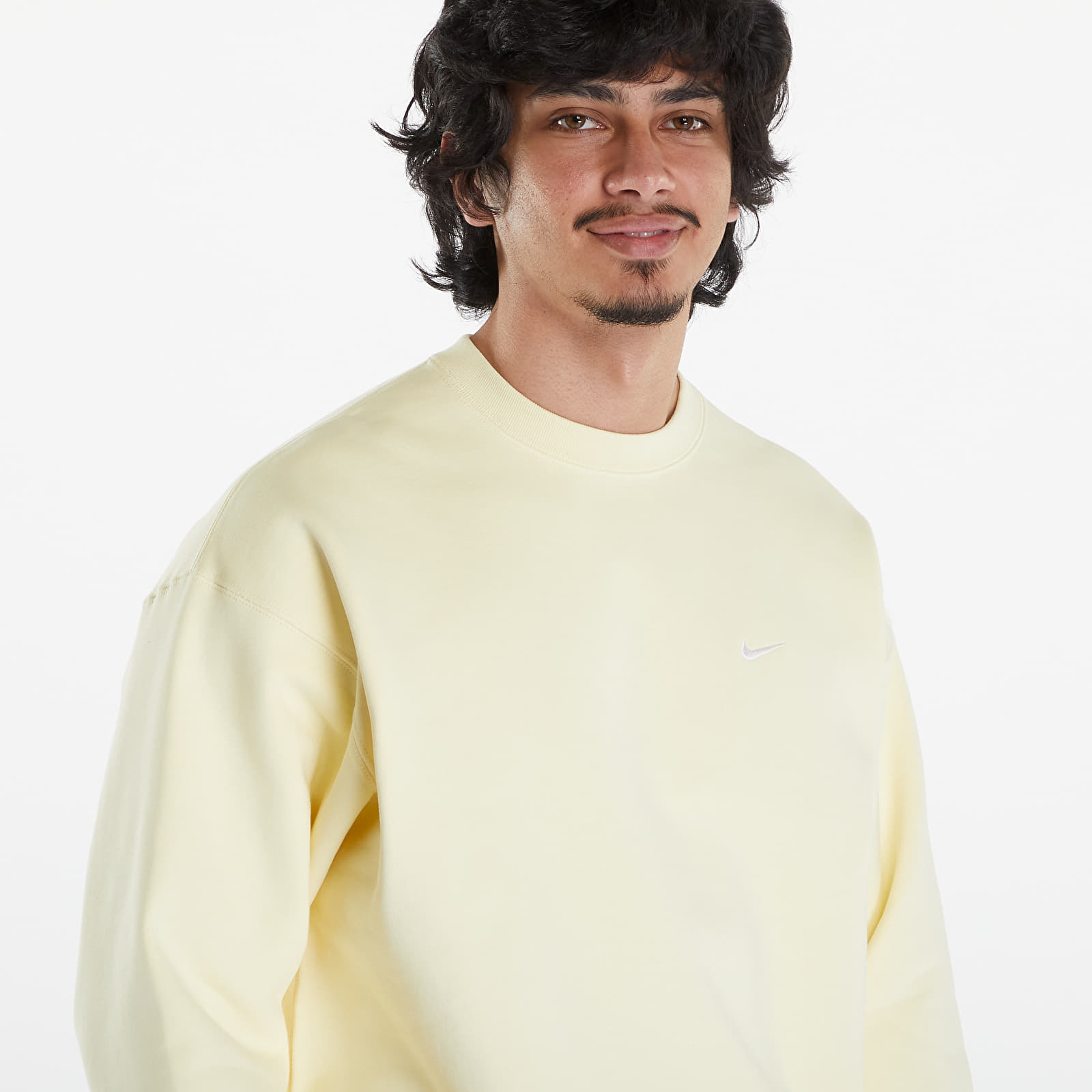Sweatjacken und Sweatshirts Nike Solo Swoosh Men's Fleece Crew Alabaster/ White