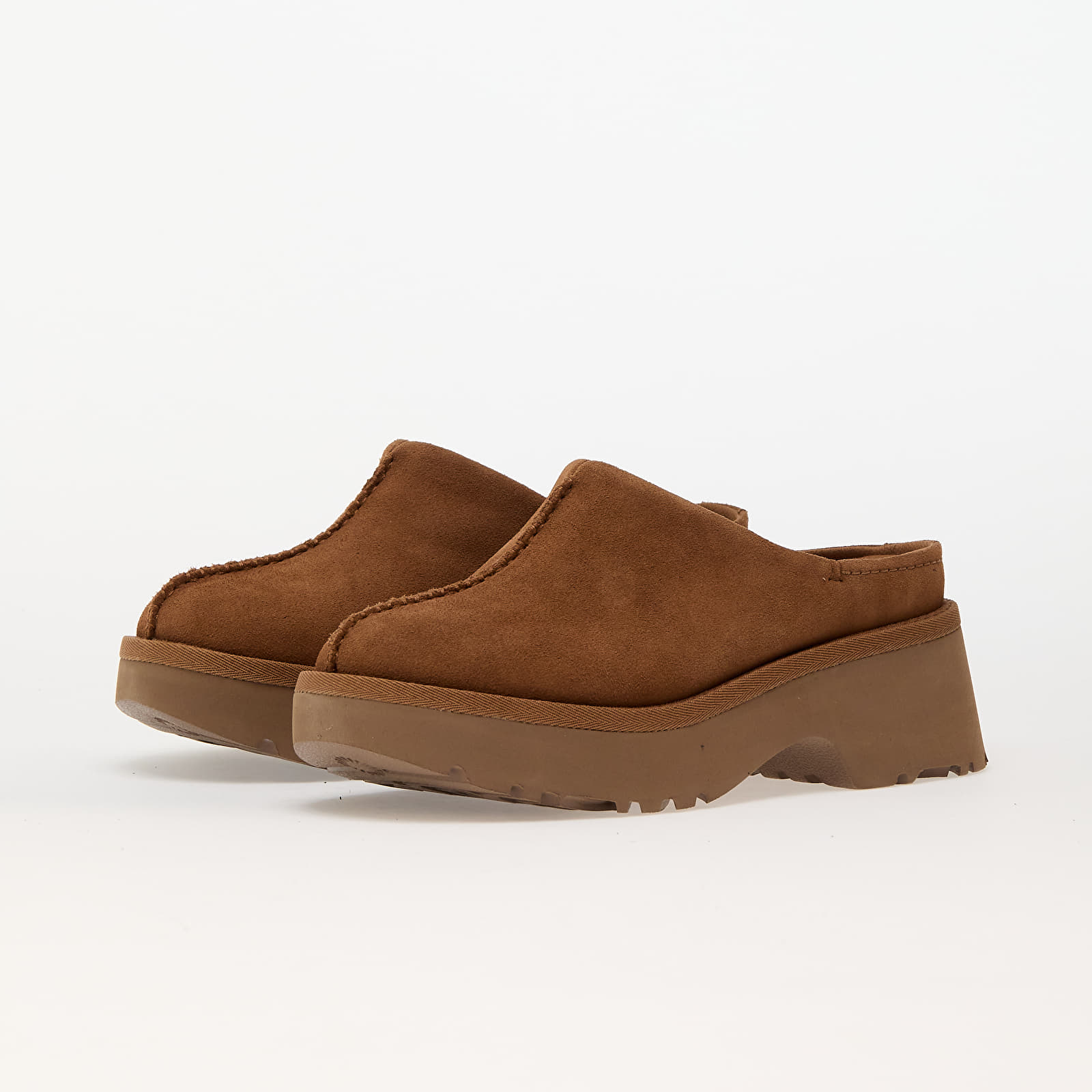 Дамски кецове и обувки UGG W New Heights Clog Chestnut
