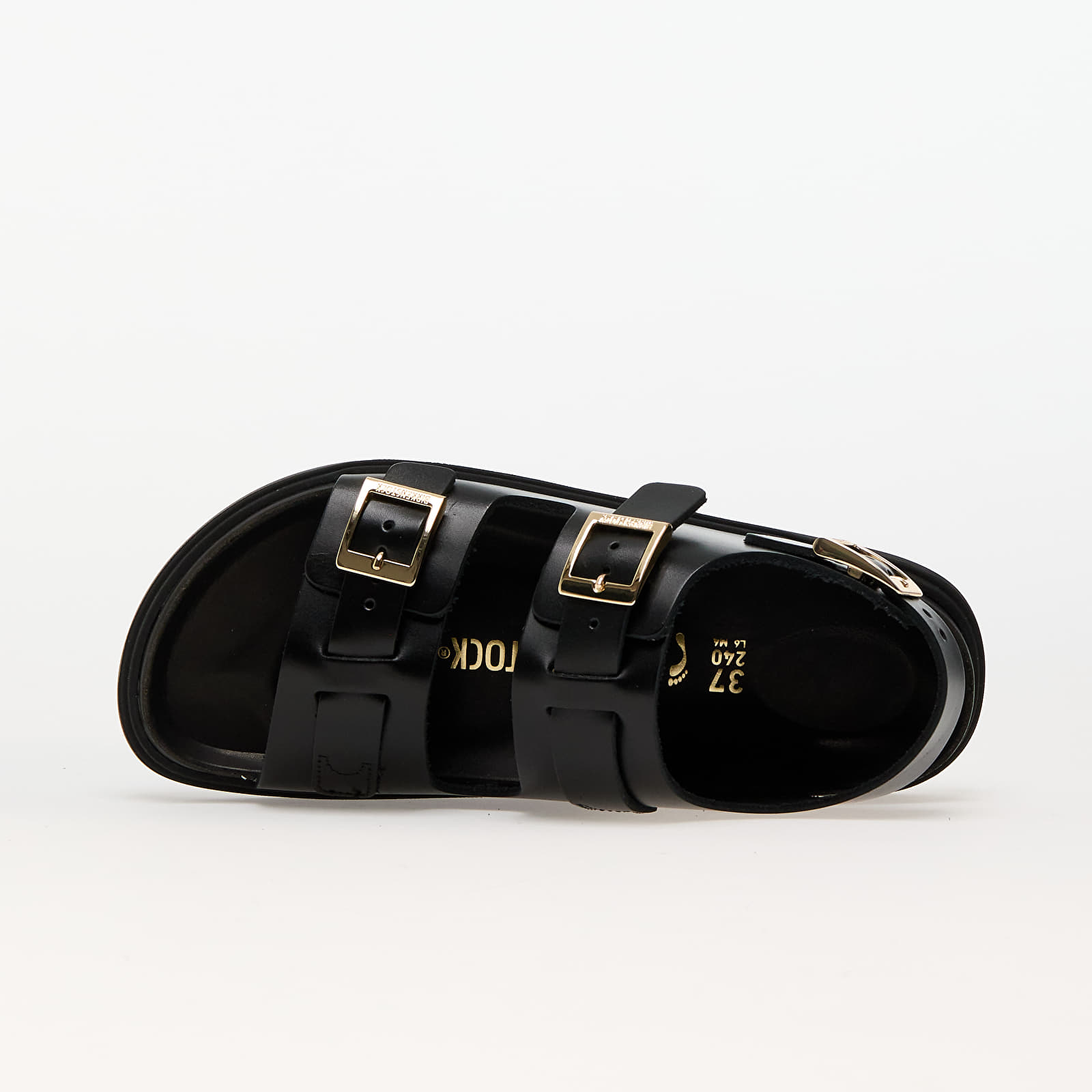 Дамски кецове и обувки Birkenstock Cannes Natural Leather Black