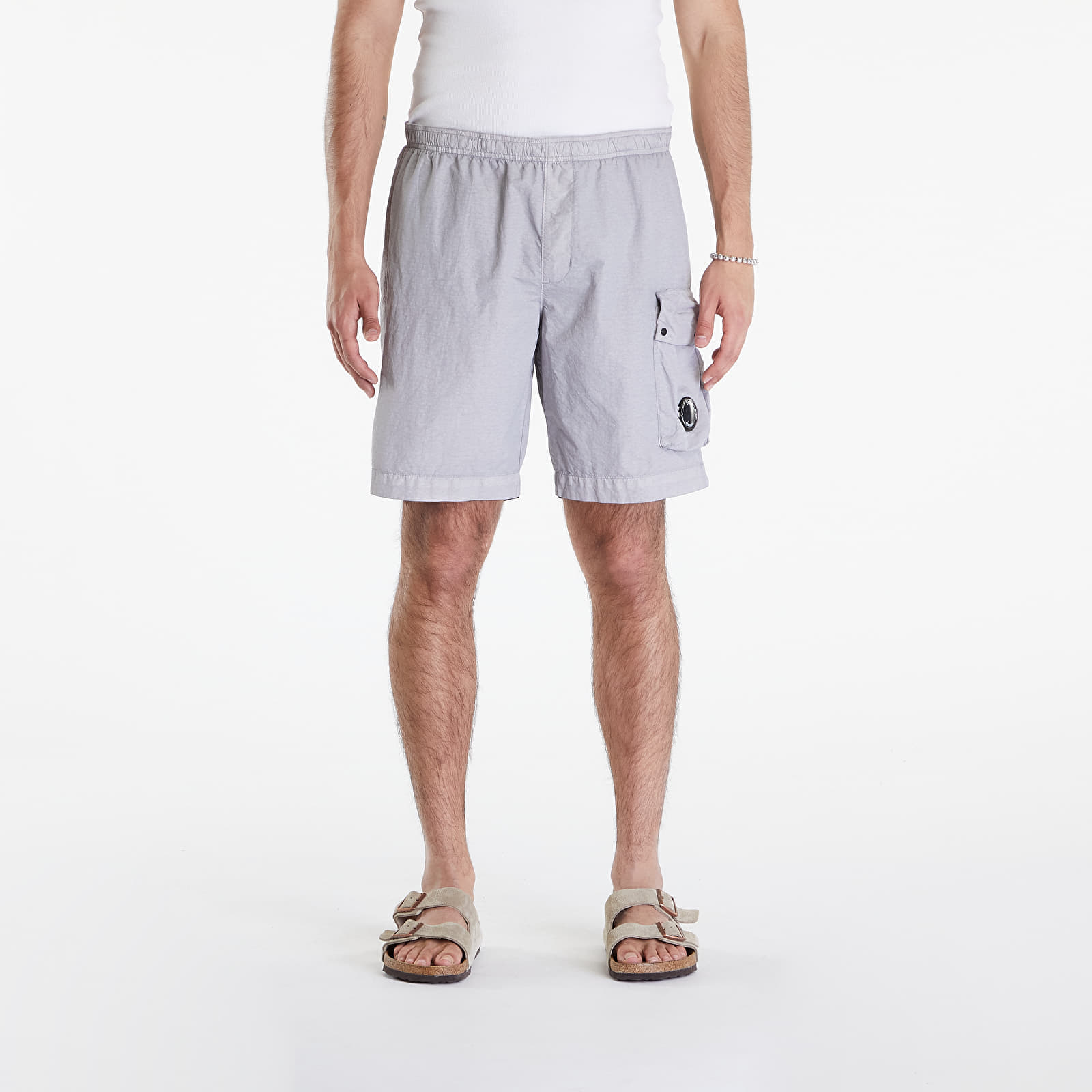 Къси панталони C.P. Company Boxer Beach Shorts Drizzle Grey
