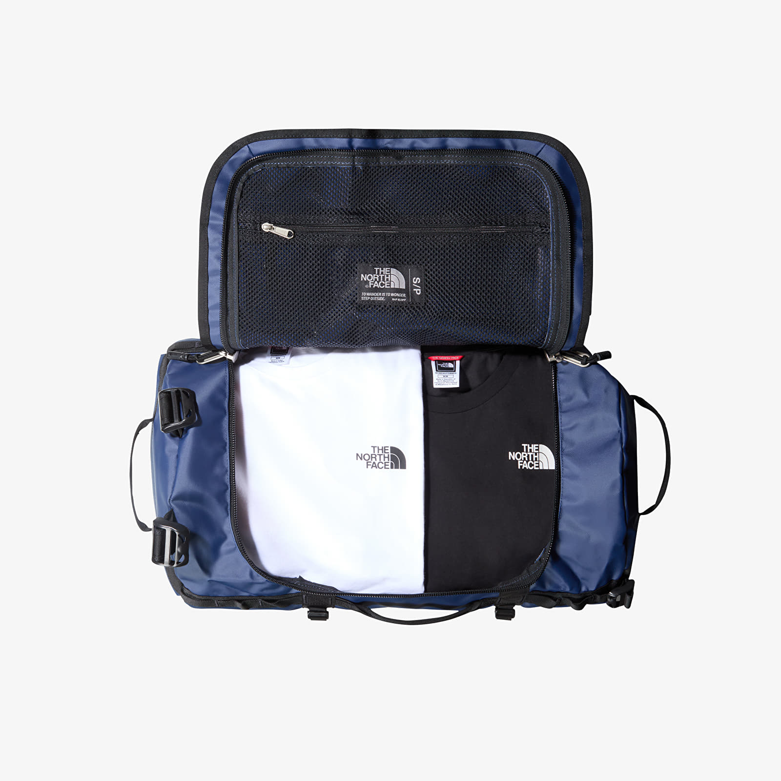 Genți și Rucsacuri The North Face Base Camp Duffel - S Summit Navy/ TNF Black