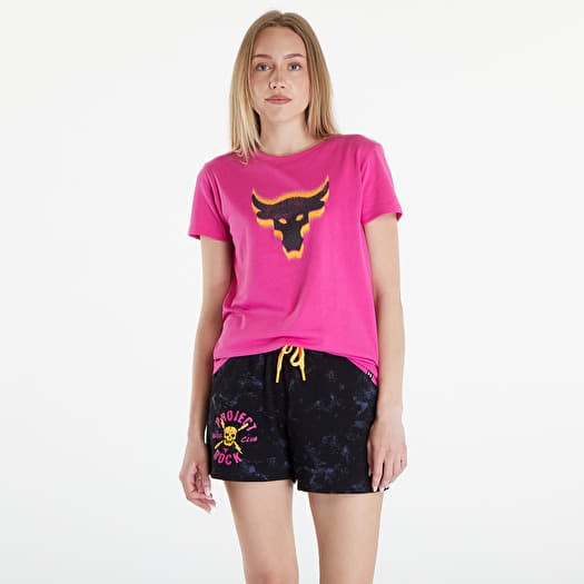 T-shirt Under Armour Project Rock W Underground Core T Astro Pink/ Black