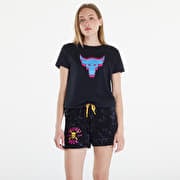 Under Armour Project Rock W Underground Core T Black/ Viral Blue