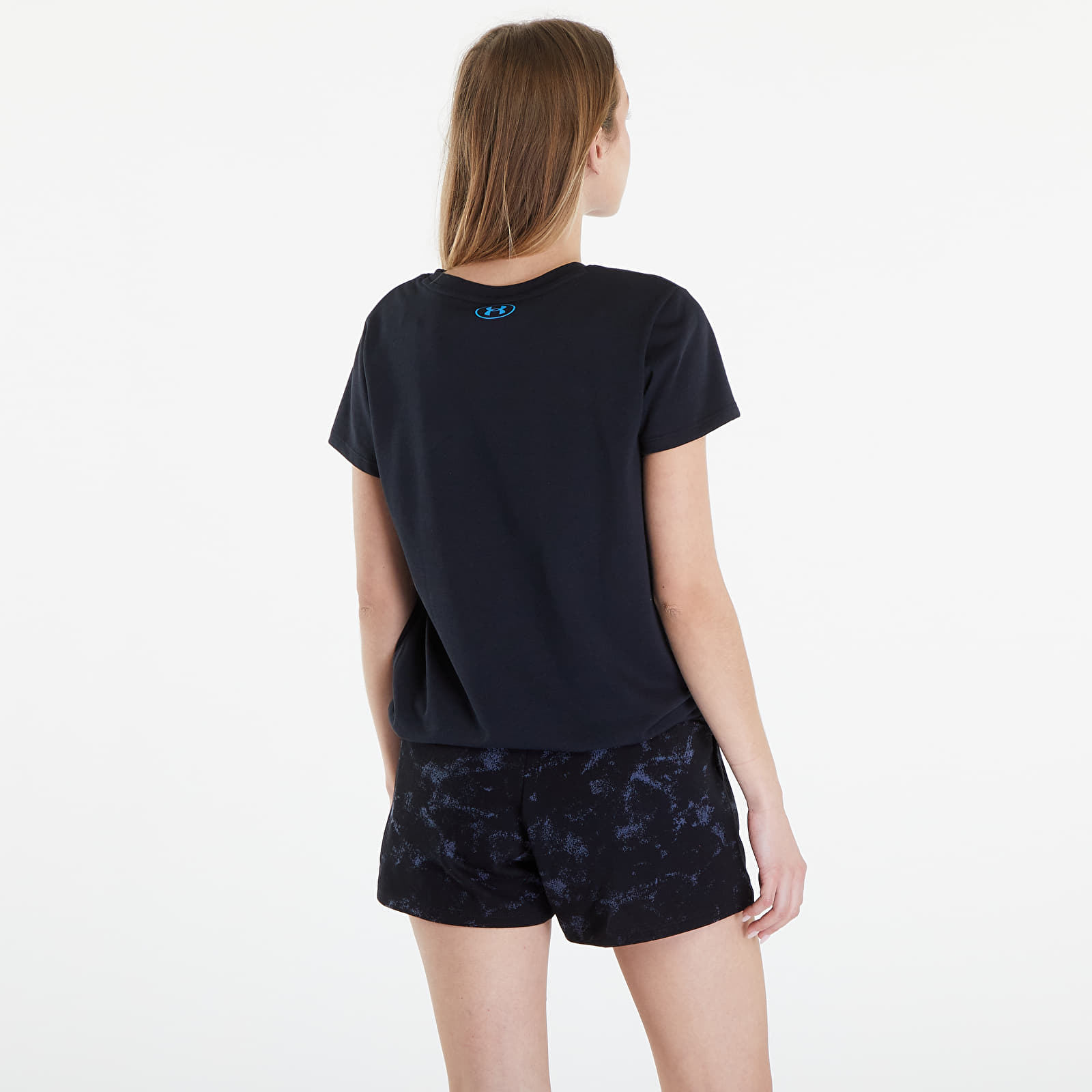 T-paidat Under Armour Project Rock W Underground Core T Black/ Viral Blue