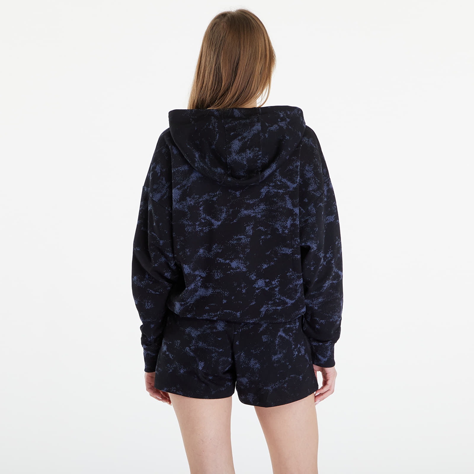 Mikiny Under Armour Project Rock W Underground Terry Hoodie Black/ Nova Orange/ Black