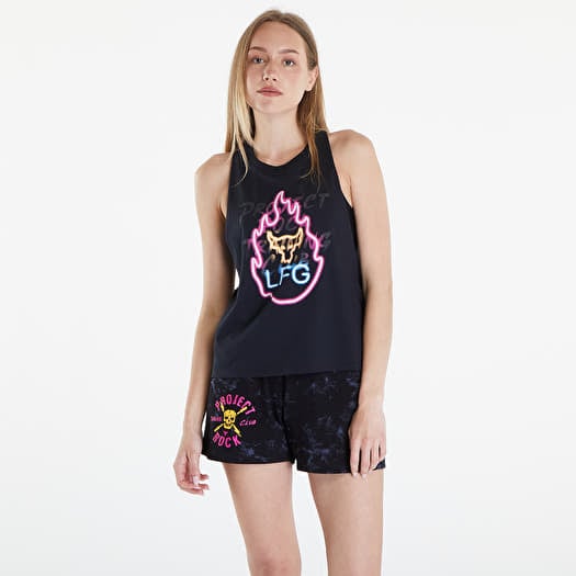 Trikó Under Armour Project Rock W Neon Flame Tank Black/ Black