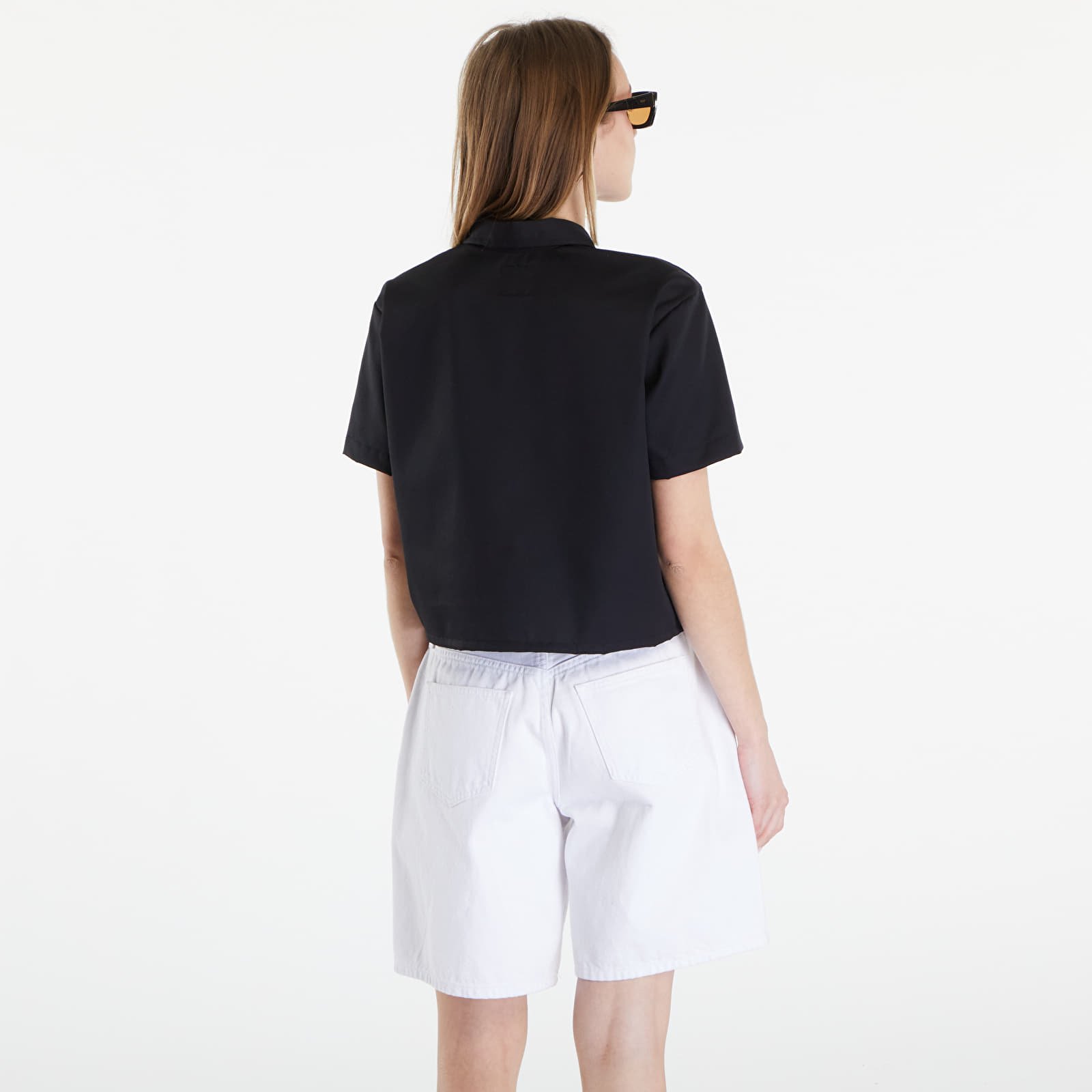 Cămăși Dickies Cropped Short Sleeve Work Shirt Black