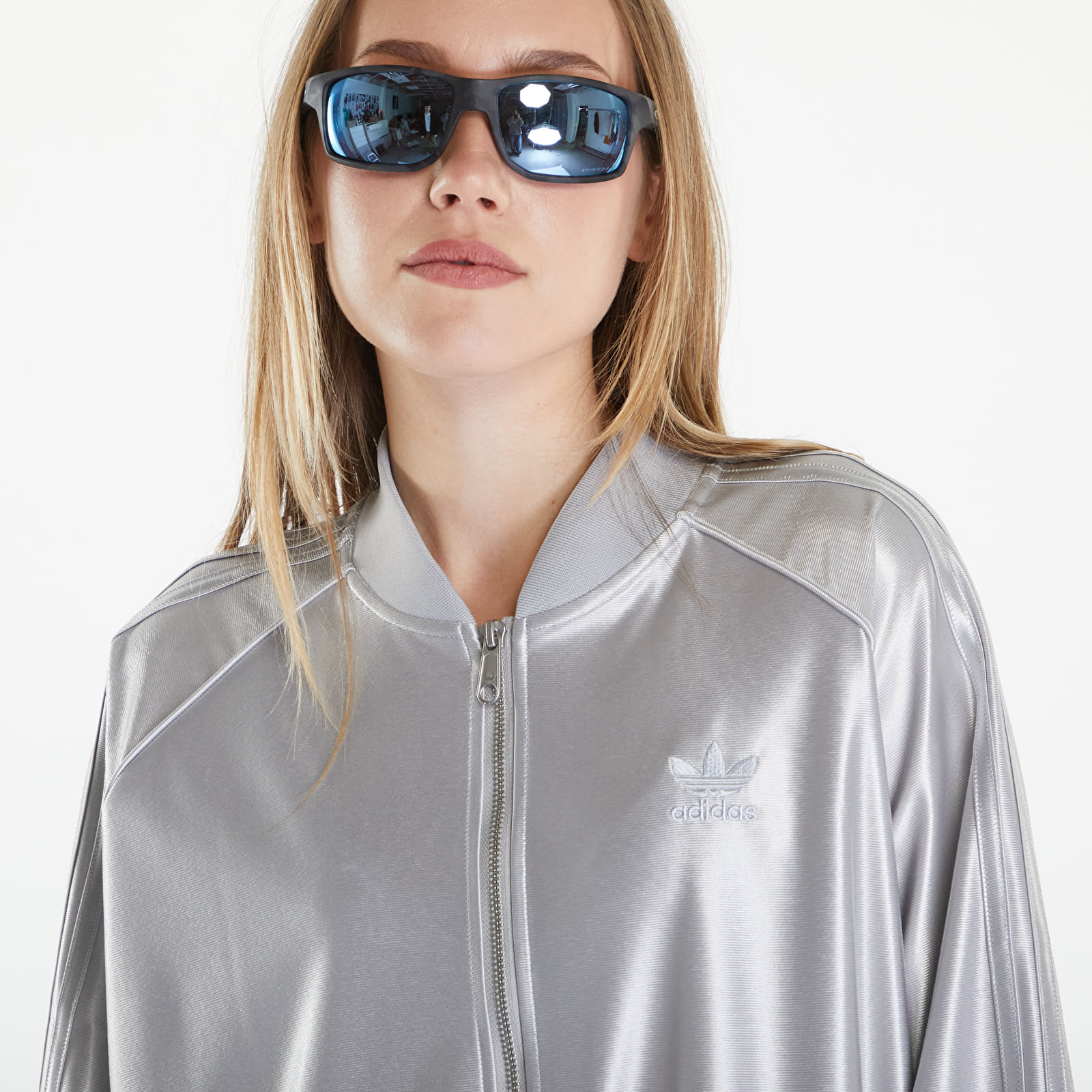 Sweatjacken und Sweatshirts adidas Oversized SST Tracktop Grey Two