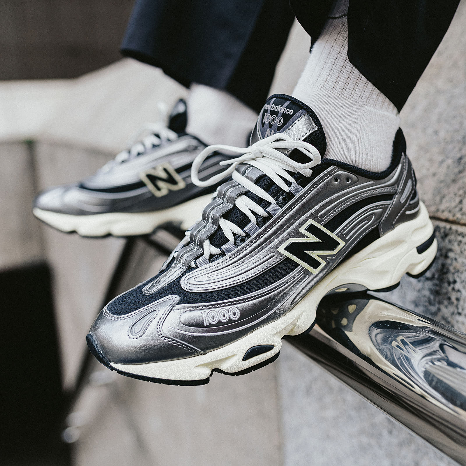 Men s shoes New Balance 1000 Silver Metallic Footshop