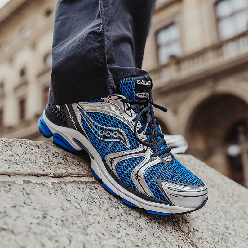 Saucony Progrid Triumph 4 Blue/ Silver | Footshop display picture 2