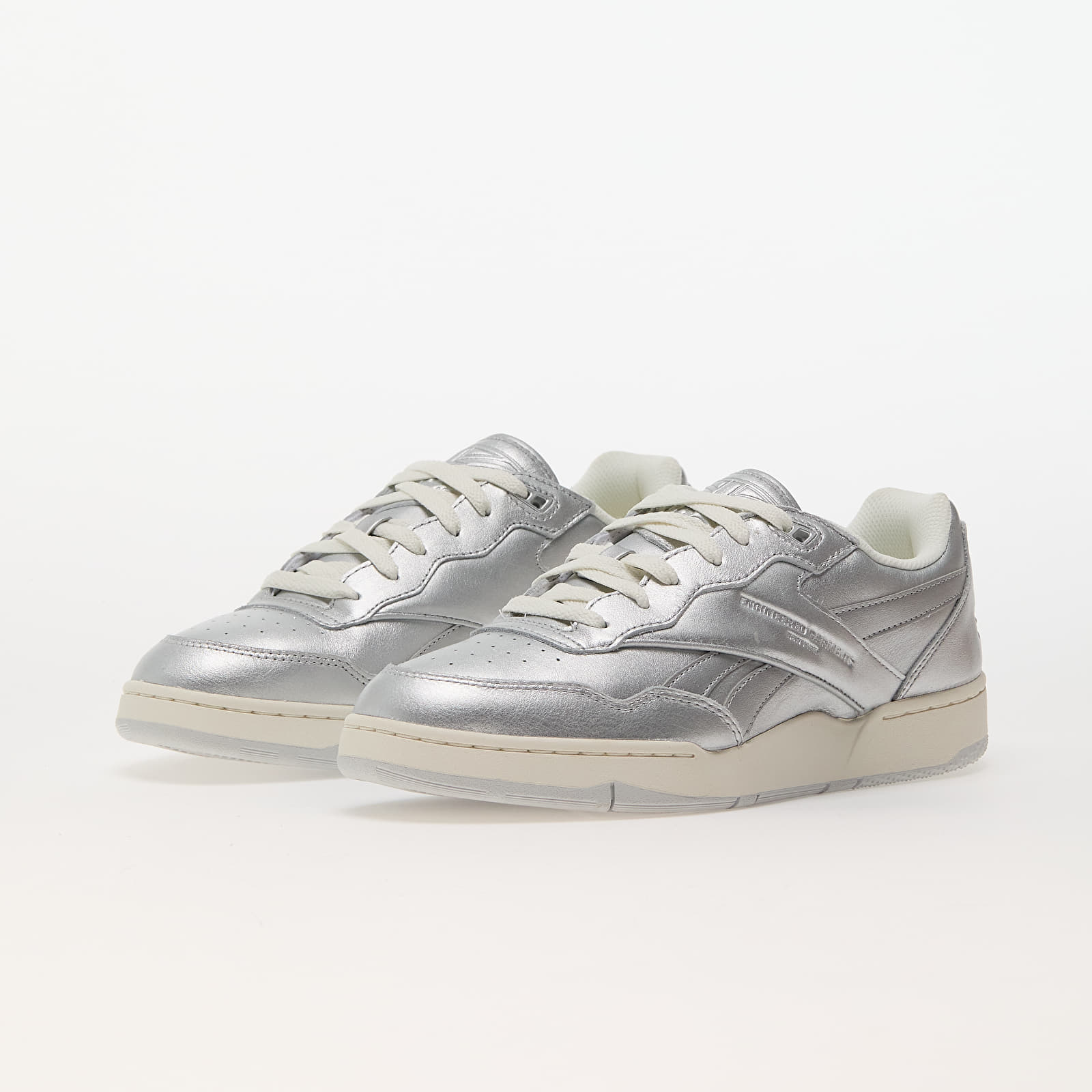 Silver reebok trainers shop
