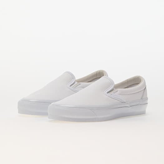 Men s shoes Vans Slip On Reissue 98 LX Leather White White Footshop