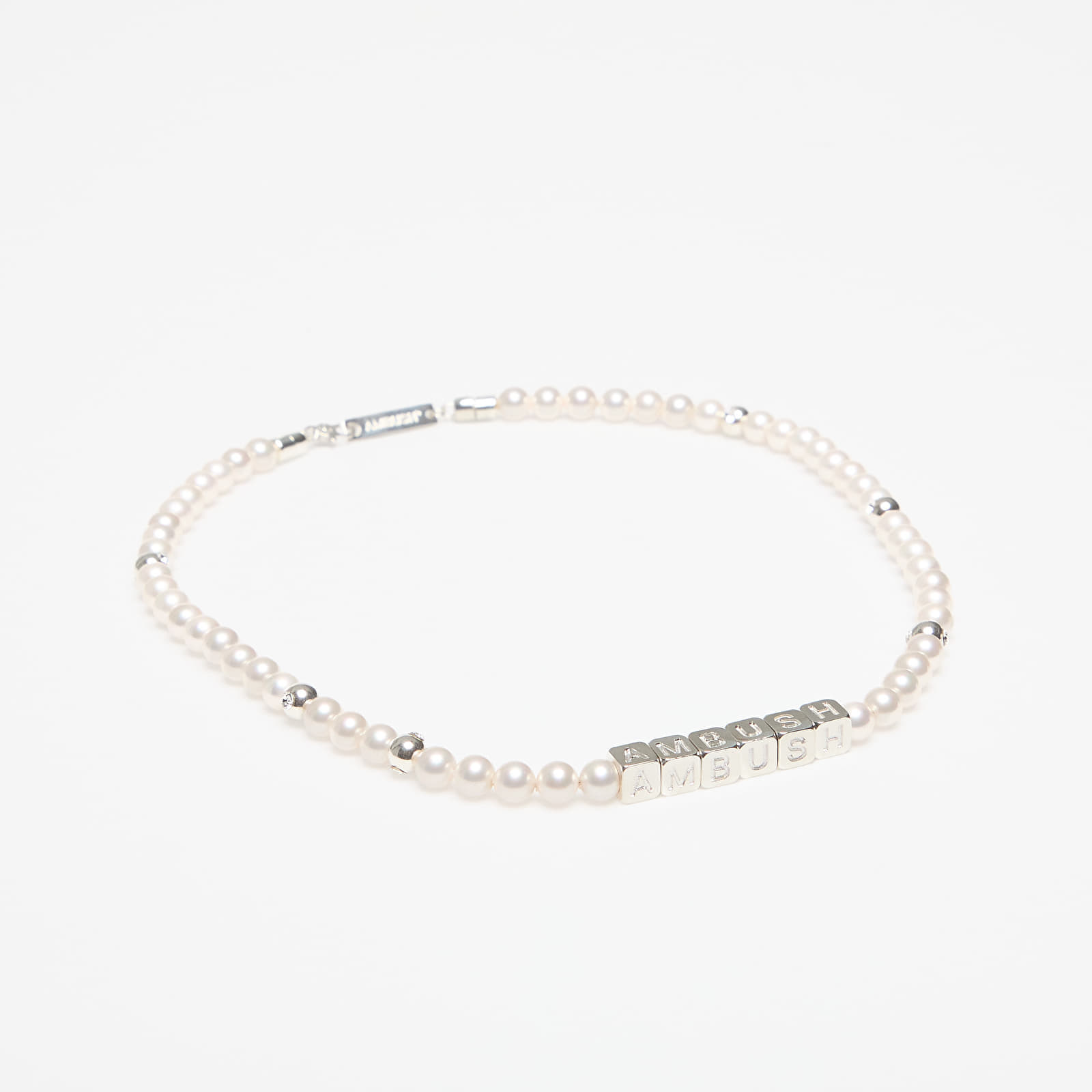 Други аксесоари Ambush Pearl Letterblock Necklace Silver