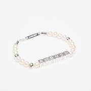 Ambush Pearl Letterblock Bracelet Silver