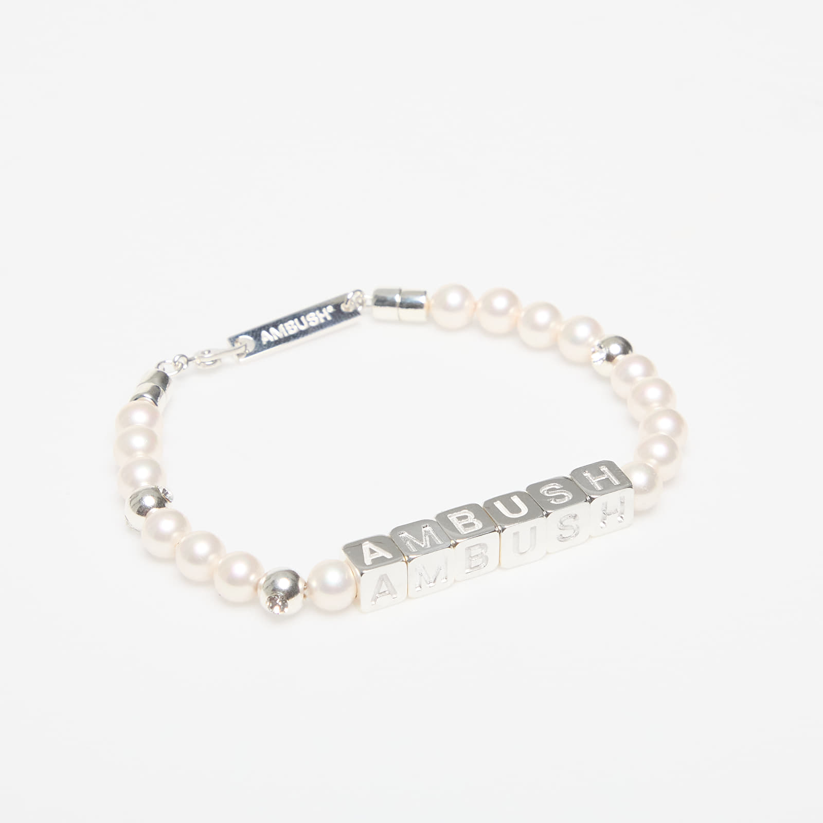 Bransoletki Ambush Pearl Letterblock Bracelet Silver