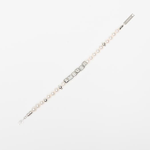 Bransoletki Ambush Pearl Letterblock Bracelet Silver | Footshop