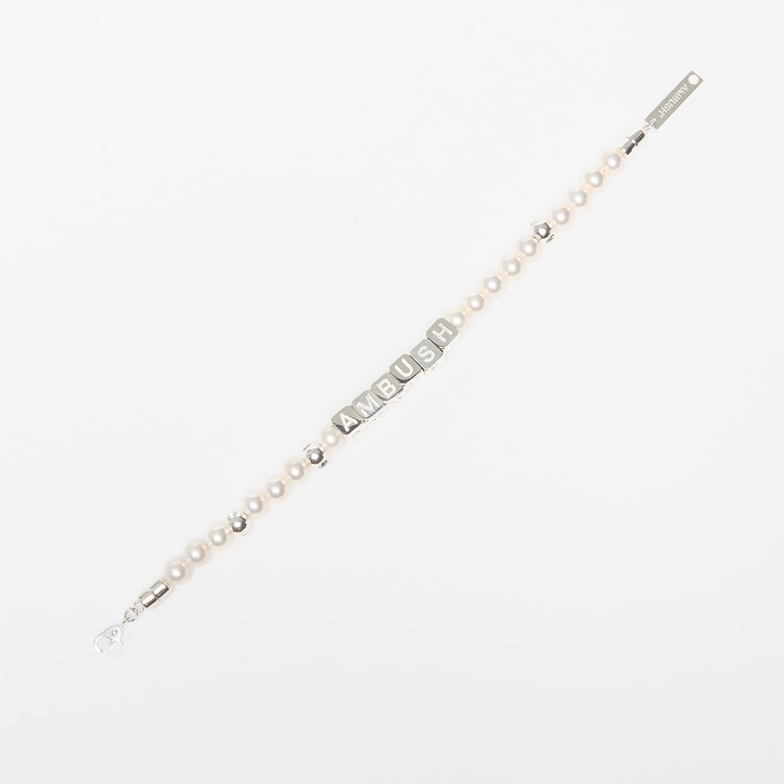 Bransoletki Ambush Pearl Letterblock Bracelet Silver