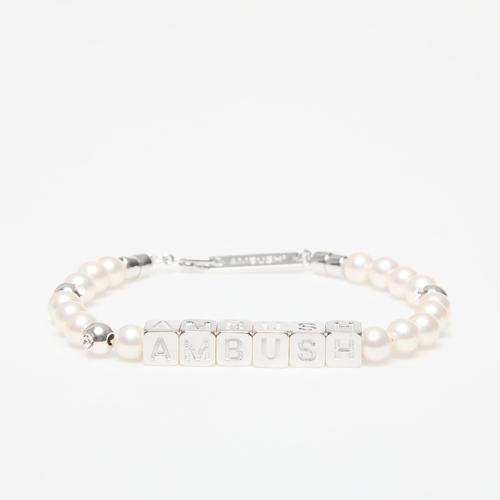 Bransoletki Ambush Pearl Letterblock Bracelet Silver