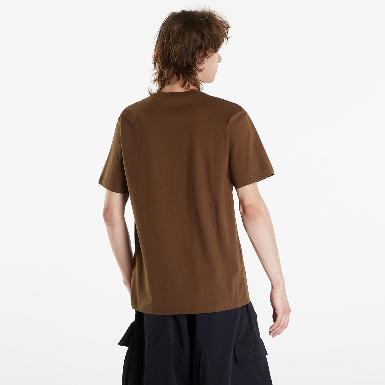 Koszulki Carhartt WIP University Script Short Sleeve T-Shirt UNISEX Lumber/ White