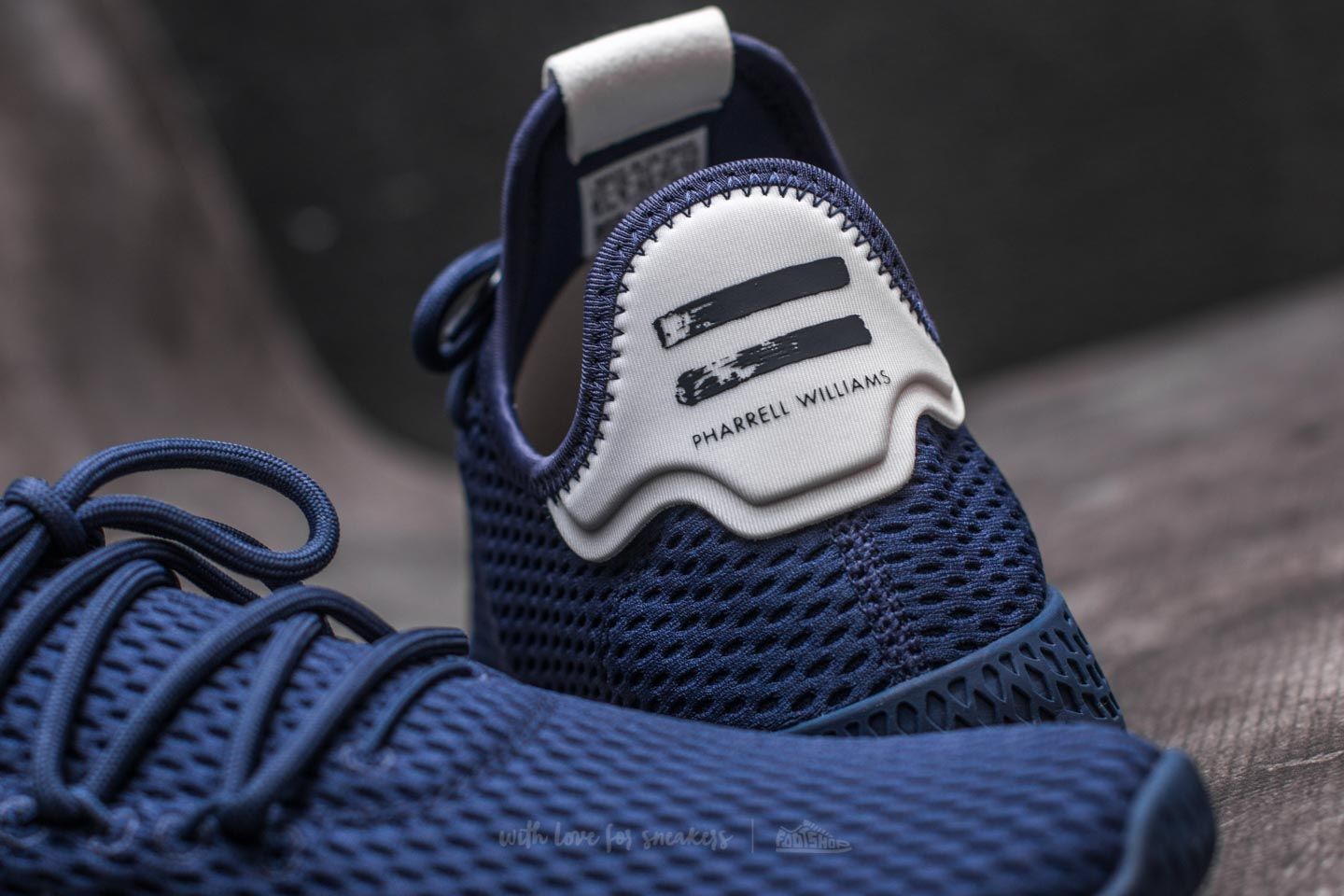 Pánské tenisky a boty adidas Pharrell Williams Tennis HU Dark Blue/ Dark Blue/ Ftw White