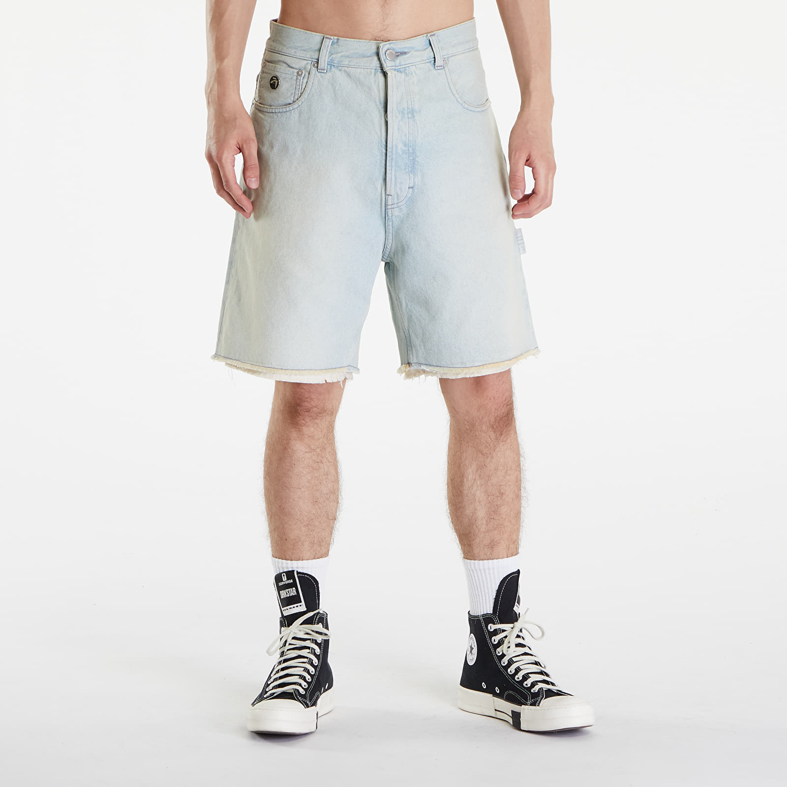 Kraťasy Ambush Rawedge Regular Denim Shorts Light Blue
