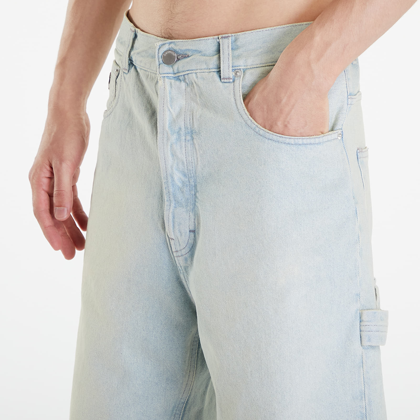 Kraťasy Ambush Rawedge Regular Denim Shorts Light Blue