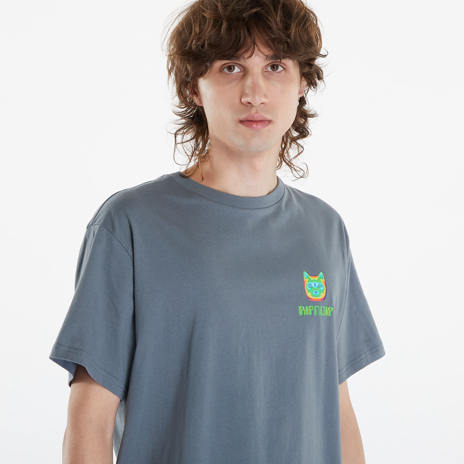 T-shirty męskie RIPNDIP Thermal Nermal Tee Charcoal