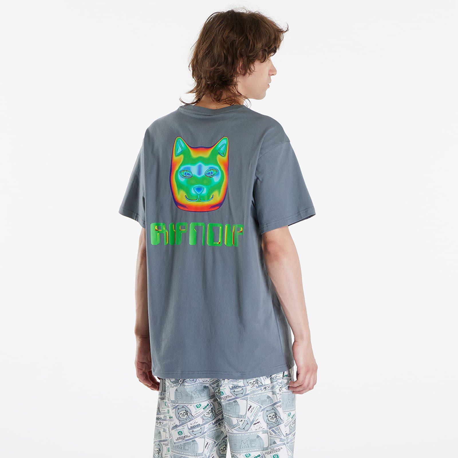 T-shirty męskie RIPNDIP Thermal Nermal Tee Charcoal