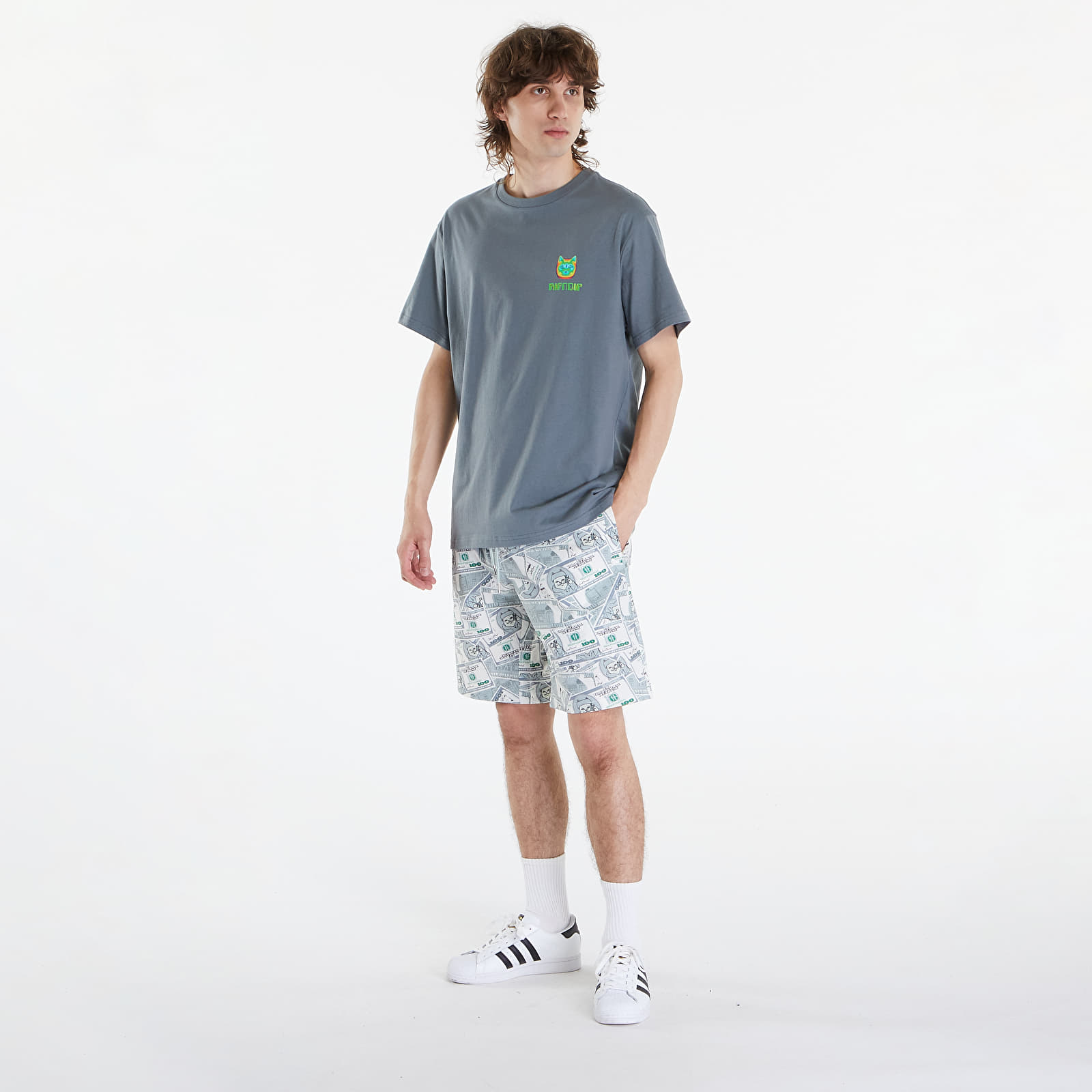 T-shirty męskie RIPNDIP Thermal Nermal Tee Charcoal