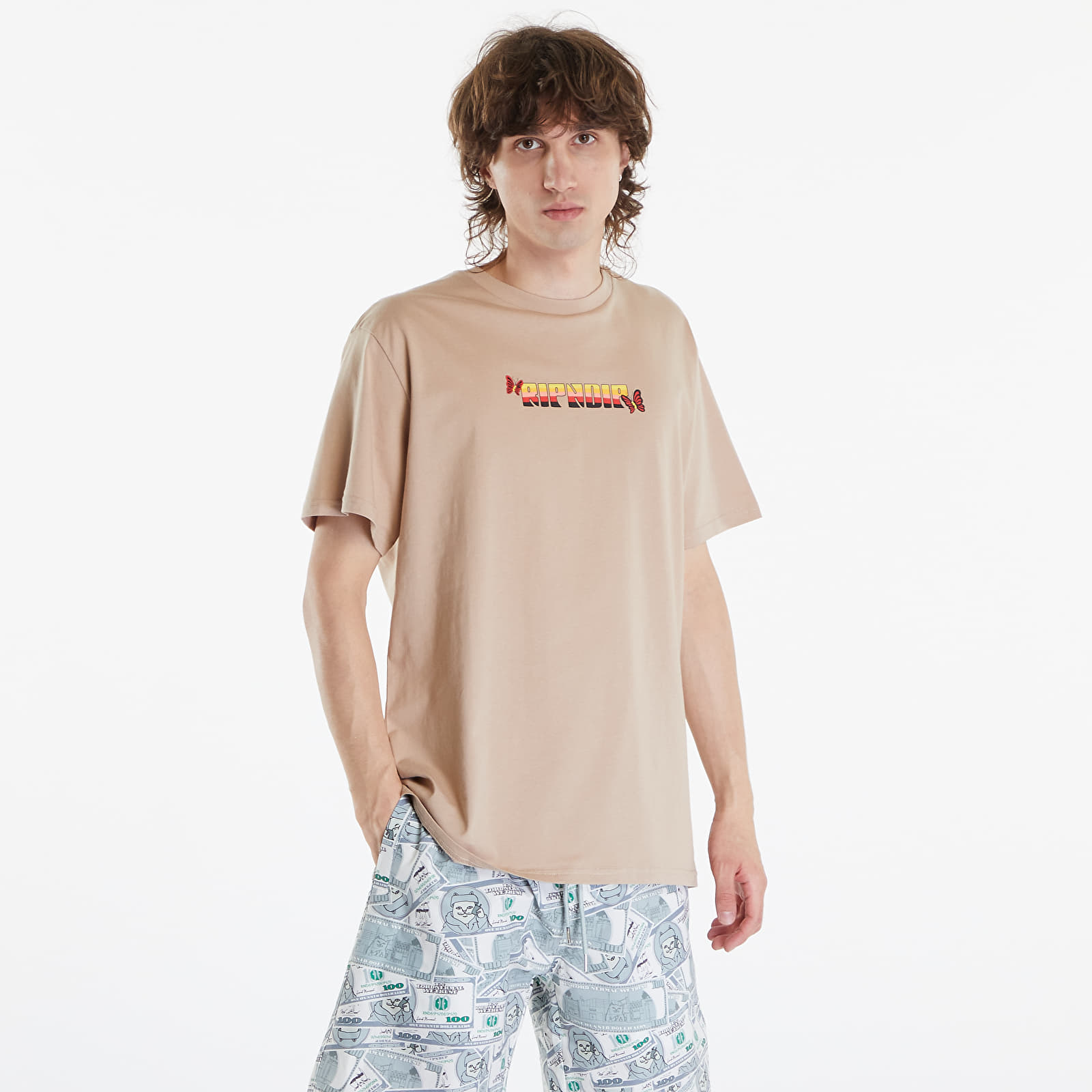 Férfi pólok RIPNDIP You Love Me Tee Almond