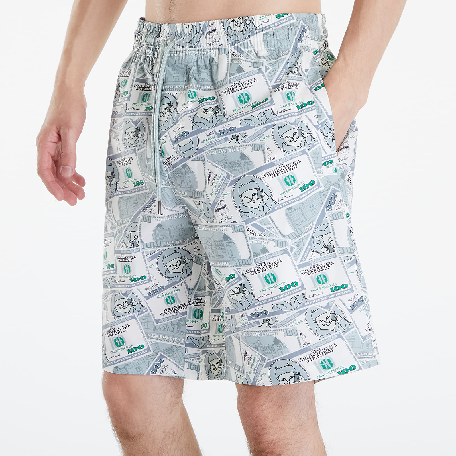 Costumi da bagno uomo RIPNDIP Moneybag Swim Shorts Olive