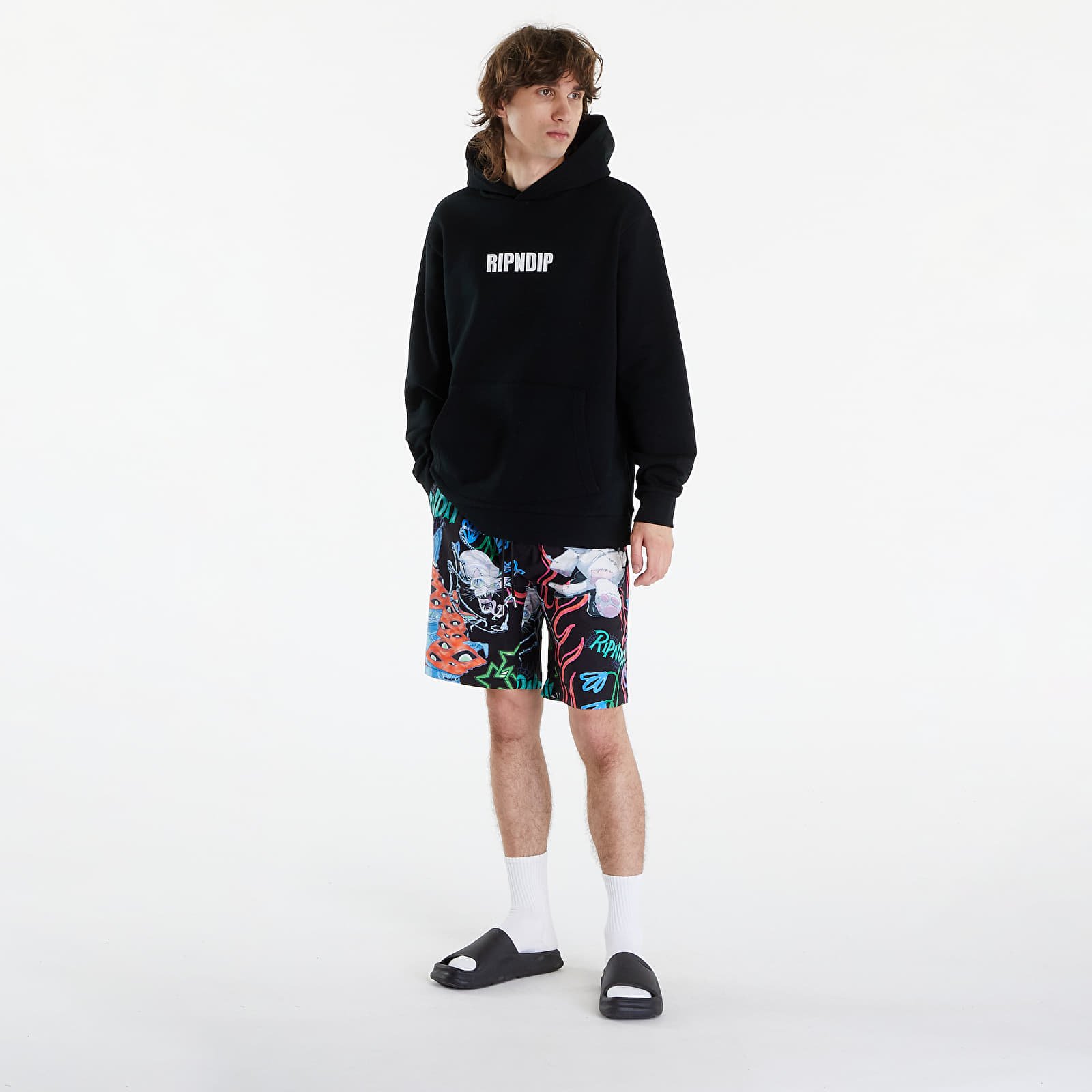 Pánske mikiny RIPNDIP Ily Fuckin Fuck Hoodie Black