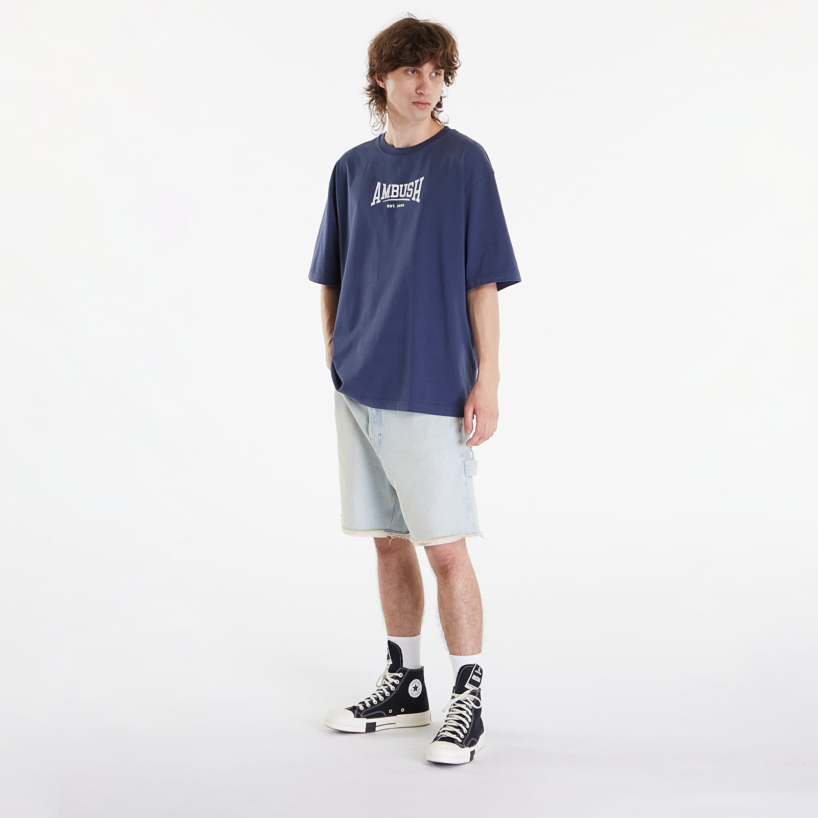 T-Shirts Ambush Graphic T-Shirt UNISEX  Insignia Blue/ Blanc De Blanc