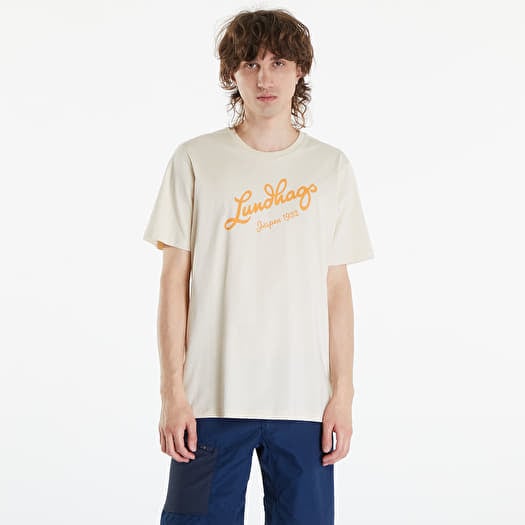 T-shirt Lundhags Järpen Logo T-Shirt M Chalk White