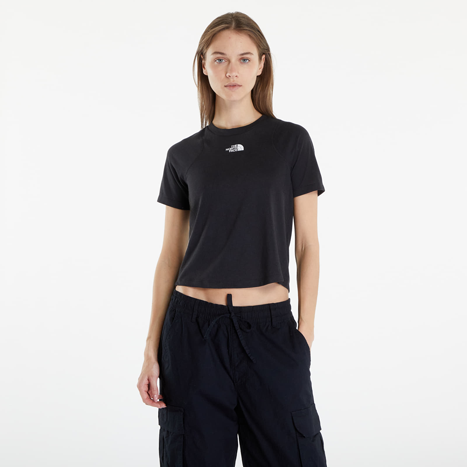 Naisten T-paidat The North Face Foundation Raglan Tee TNF Black Heather