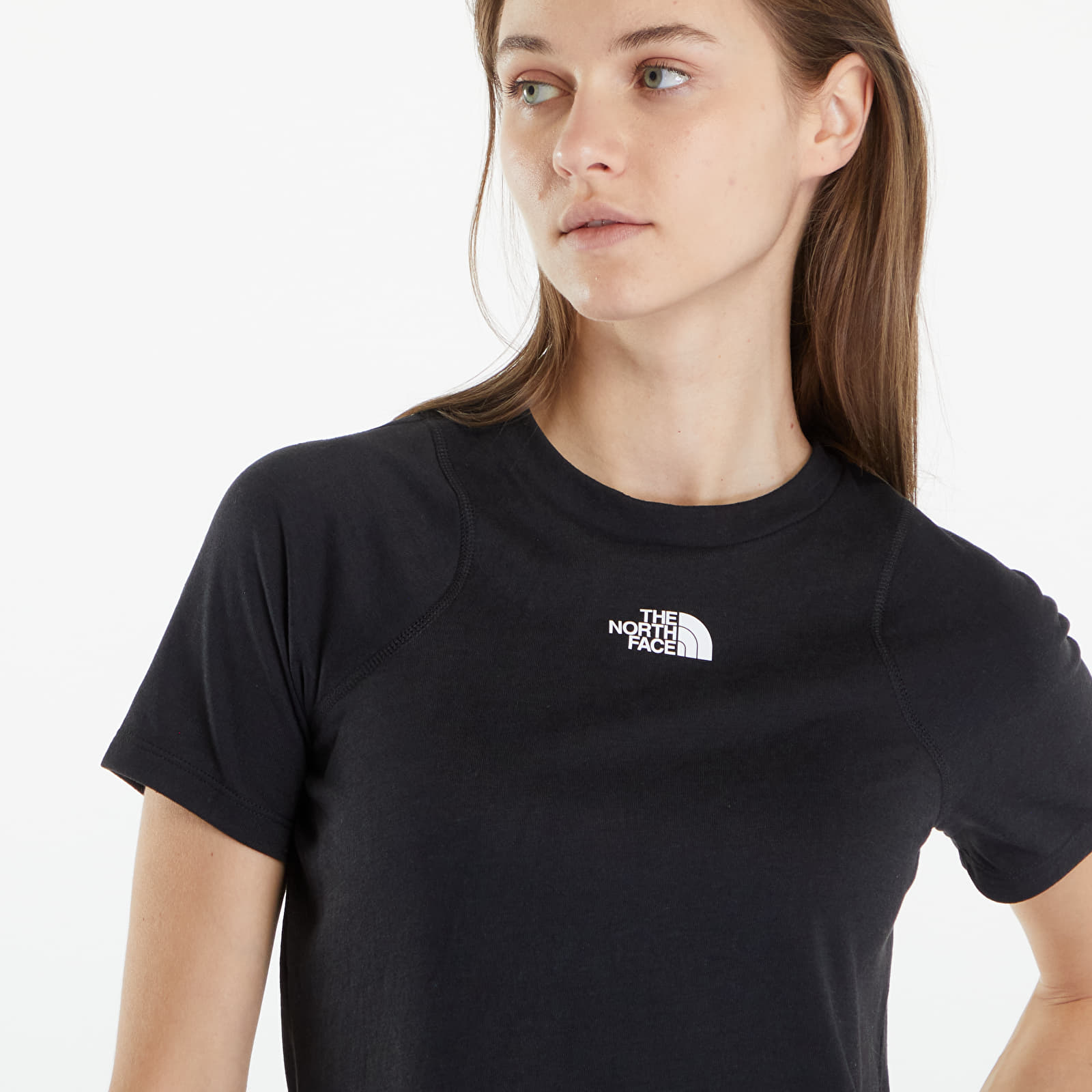Naisten T-paidat The North Face Foundation Raglan Tee TNF Black Heather
